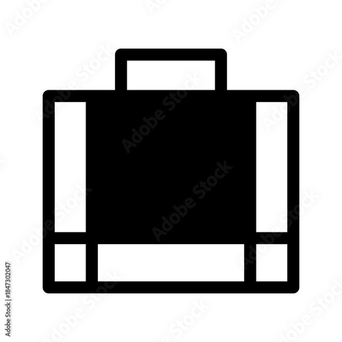 Suitcase Icon Vector Symbol Design Illustration