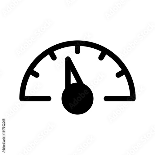 Speedometer Icon Vector Symbol Design Illustration