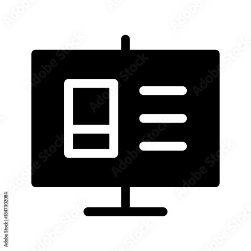 Presentation Icon Vector Symbol Design Illustration
