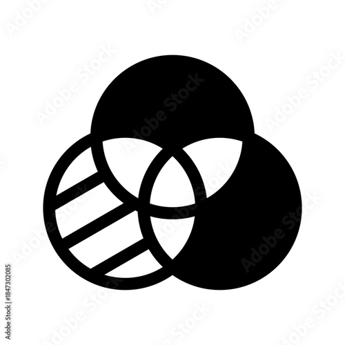 Bubble Graph Icon Vector Symbol Design Illustration