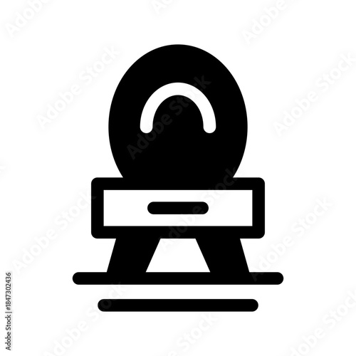 Dressing Table Icon Vector Symbol Design Illustration