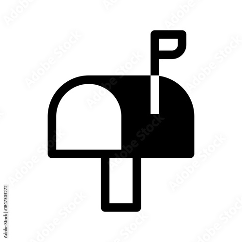 Mailbox Icon Vector Symbol Design Illustration