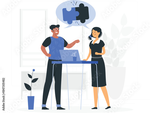 Collaborative problem solving in office