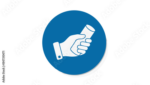 Hand Holding a Scroll Icon