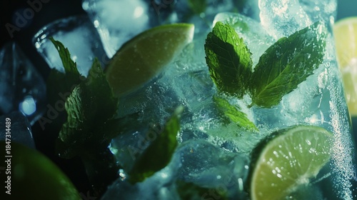 Refreshing Mojito Cocktail with Fresh Mint and Lime, Perfect for Summer