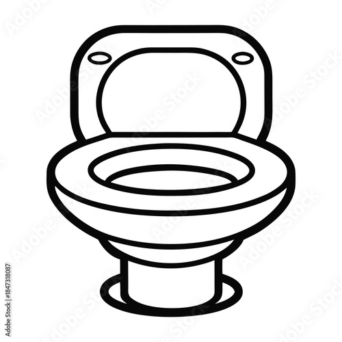 Toilet Bowl Line Icon