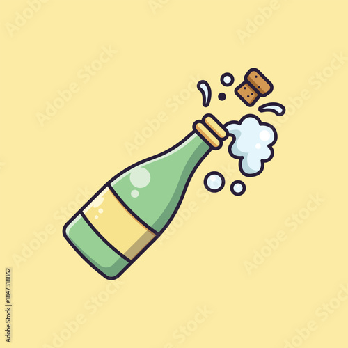 Vector illustration of a frothy beer mug, perfect for advertising pubs, bars, breweries, and celebrations.