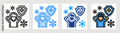 Immunity Icon Collection Set Multiple Style