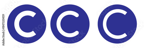 Copyright icon logo design. copyright sign and symbol