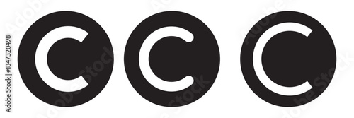 Copyright icon logo design. copyright sign and symbol