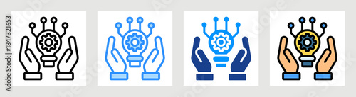 Technology Adoption Icon Collection Set Multiple Style