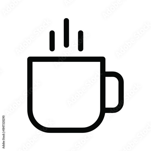 Hot beverage in a cup