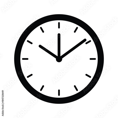 Simple clock icon showing time