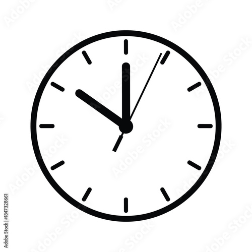 Simple clock showing time