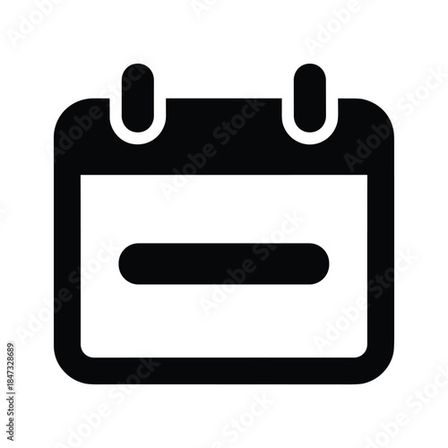 Simple calendar icon with minimal design