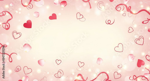 pink background with hearts