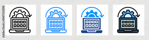 Application System Icon Collection Set Multiple Style