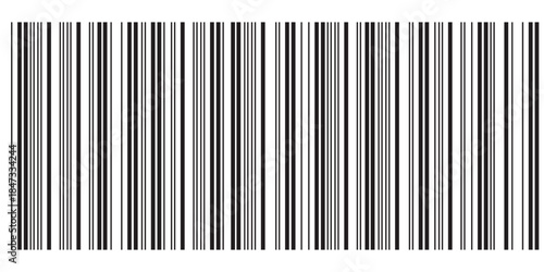 Barcode icon. Barcode vector icon. Simple fake bar code. Bar code for web design. Barcode product distribution icon. Vector illustration isolated on white background.