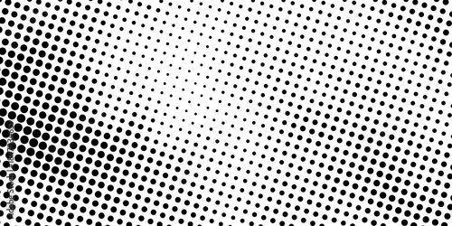 Abstract row of black dots, seamless white paper pattern background. Monochrome graphic copy space mockup design.