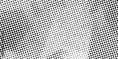 Black polka dots seamless pattern on white background. Halftone minimalist abstract wall in diagonal lines.vector illustration eps10