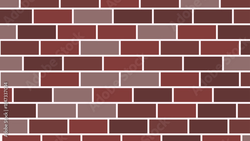 赤茶色レンガの壁紙