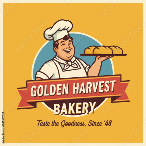 Baker Holding Freshly Baked Bread Loaf.