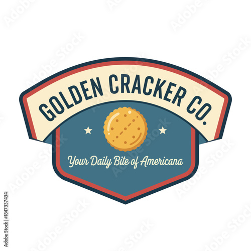 Golden Cracker Co Logo with Cookie.