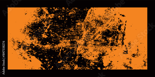 orange black brush Car sticker wrap pattern banner abstract sporty lines black orange color combination grunge brush modern pattern racing motorsport design.vector illustration. eps 10