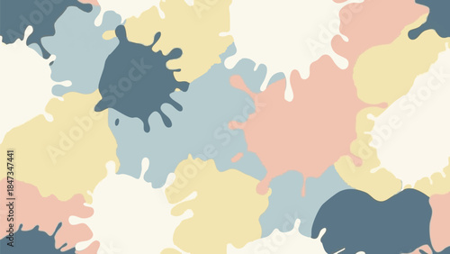 pastel colored virus cells background.