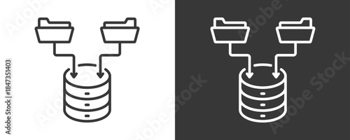 Ingestion Icon Set Vector Collection Isolated In Black And White