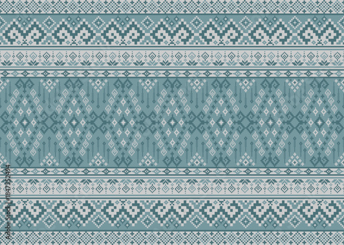 beautiful pixel tribal pattern inspired by each native pixel fabric like wayuu African native American southeast Asian traditional textile Thai silk pattern Aborigine Australian and Columbian fabric