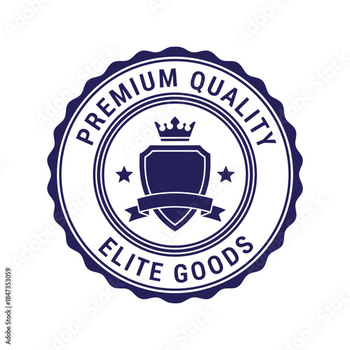 Premium quality elite goods seal badge Vector