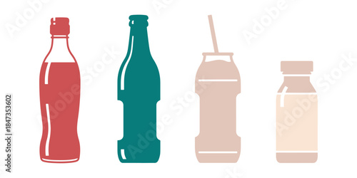 bottles of beer isolated