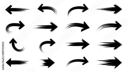 grunge arrow vector. grunge arrow brush.grunge arrow paint.