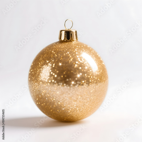 golden  christmas ball