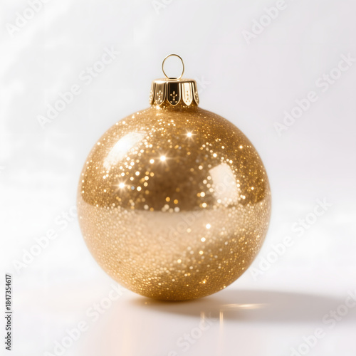 golden christmas ball