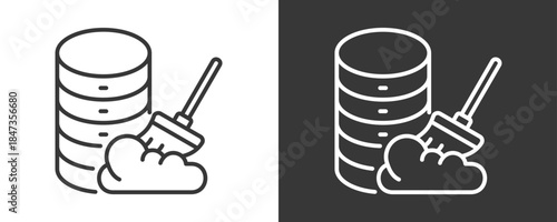 Normalization Icon Set Vector Collection Isolated In Black And White
