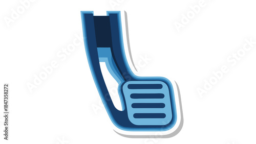 Stylized Car Clutch Pedal Icon