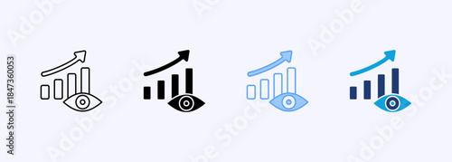 Vision Icon Set Multiple Style Collection Element For Design