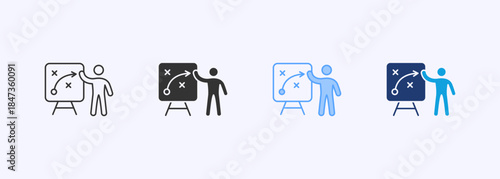 Plan Icon Set Multiple Style Collection Element For Design