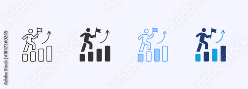 Leadership Icon Set Multiple Style Collection Element For Design