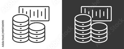 Serialization Icon Set Vector Collection Isolated In Black And White