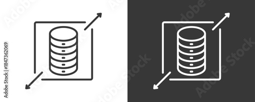 Scalability Icon Set Vector Collection Isolated In Black And White