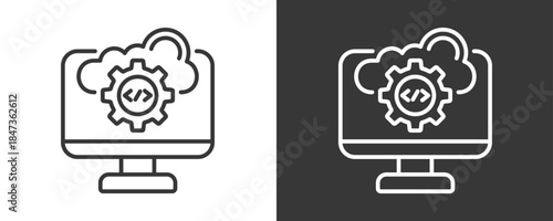 Configuration Icon Set Vector Collection Isolated In Black And White