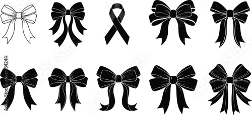 Black spider silhouettes with detailed spider web vector illustration for Halloween decoration, horror design, isolated on white background minimal flat style