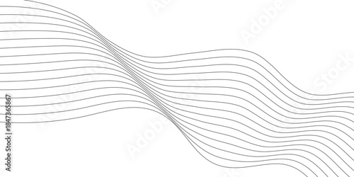 abstract creative blend wave line design vector.