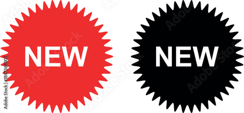 Collection of NEW feature or product badge flat icon for apps and websites.eps10