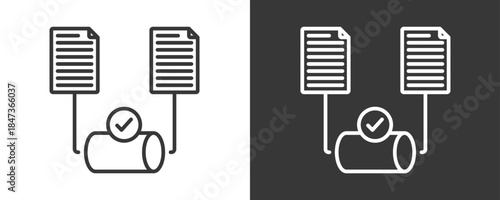 Pipeline Icon Set Vector Collection Isolated In Black And White