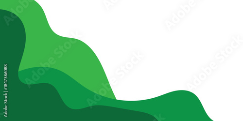 abstract creative green organic shape background design.