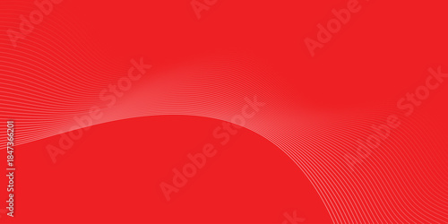 abstract creative red white blend wave line design on red.